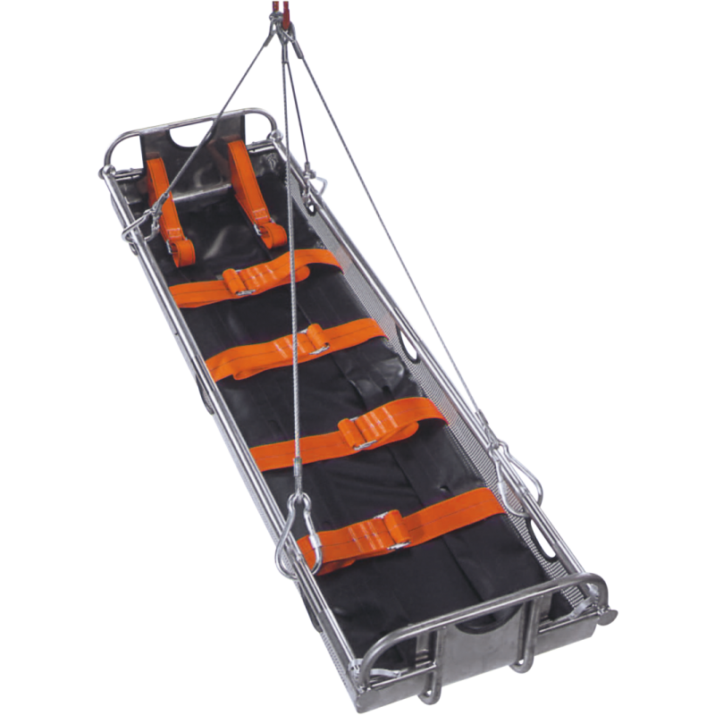 ultraMINING mit Rettungs-Umbettungstuch u. Vakuum-Matratze