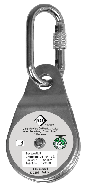 Ikar Umlenkrolle für Dreibäume