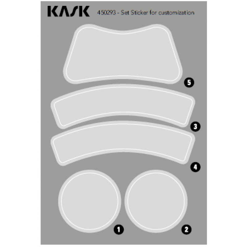 Kask Transparente Aufkleber
