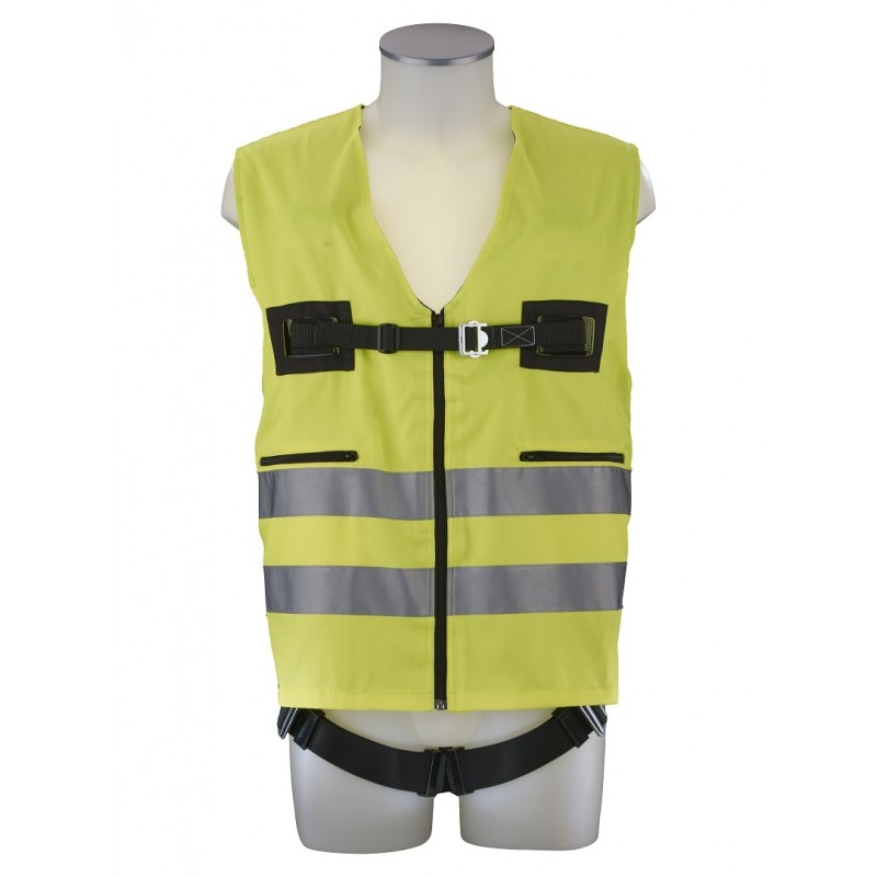MAS Warnweste mit Auffanggurt / 1-Punkt Auffanggurt MAS 5