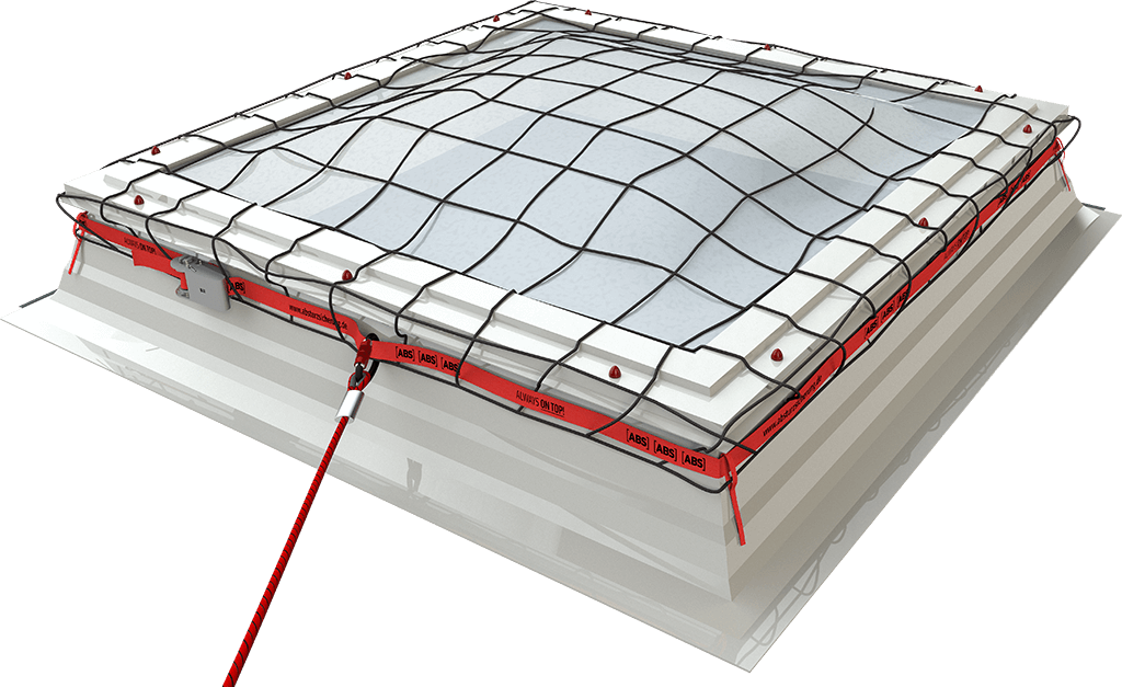 ABS DomeWeb als mobile Lichtkuppelsicherung